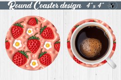 Round Coaster | Puff | 3D coaster Product Image 1