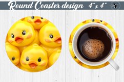 Round Coaster | Puff | 3D coaster Product Image 1