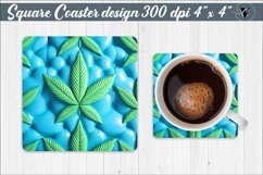 Square Coaster | Puff | 3D coaster Product Image 1