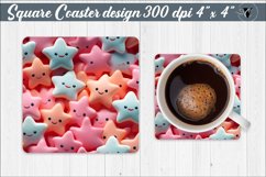 Square Coaster | Puff | 3D coaster Product Image 1