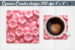 Square Coaster | Puff | 3D coaster Product Image 1
