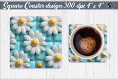 Square Coaster | Puff | 3D coaster Product Image 1
