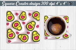 Square Coaster | Puff | 3D coaster Product Image 1