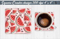 Square Coaster | Puff | 3D coaster Product Image 1