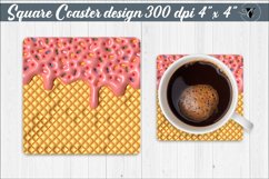 Square Coaster | Puff | 3D coaster Product Image 1