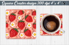 Square Coaster | Puff | 3D coaster Product Image 1