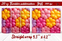 Tumbler wrap | 3d puff tumbler wrap Product Image 1