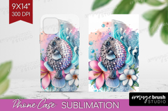 Puffer Fish Floral Phone Case PNG Tropical Case PNG Product Image 1
