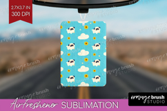 Pug Dog Air Freshener PNG Cute Chibi Puppy PNG Sublimation Product Image 1