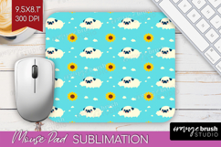 Pug Dog Mouse Pad Sublimation Cute Chibi Puppy Mousepad PNG Product Image 1