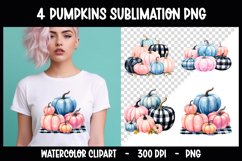 Pumpkins Autumn Sublimation Clip Art I Autumn PNG Product Image 1