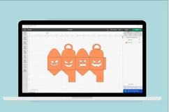 Pumpkin Face Party Favour Box SVG, Halloween SVG Product Image 3