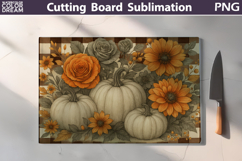 Fall Pumpkin Glass Cutting Board | Thanksgiving Bundle Product Image 12
