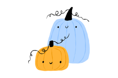 Cute Halloween Pumpkin Clipart PNG Product Image 5