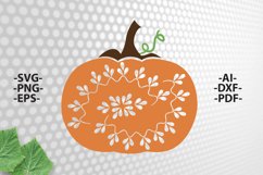Pumpkin Mandala SVG | Pumpkin Cut File Product Image 2