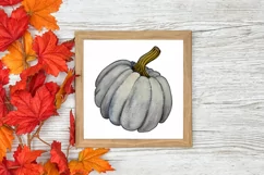Set of 3 Watercolor Pumpkin Prints | Wall Art Prints Product Image 4