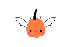 Halloween Pumpkin Bat Clipart Product Image 4