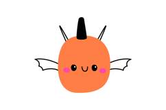 Halloween Pumpkin Bat Clipart Product Image 5