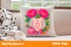 Fall Flower Pumpkin Bundle | Autumn Sublimation PNG Product Image 6