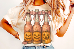 Halloween Beer PNG, Ghost PNG, Pumpkin PNG, Spooky Png Product Image 2