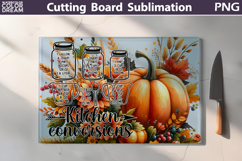 Kitchen Conversion Cutting Board | Thanksgiving Sublimation Product Image 3