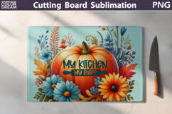 Kitchen Conversion Cutting Board | Thanksgiving Sublimation Product Image 4