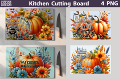 Fall Pumpkin Glass Cutting Board | Thanksgiving Bundle Product Image 9