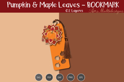 Pumpkin &amp; maple leave Bookmark Product Image 2