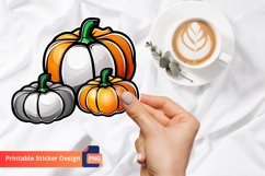 Pumpkin Sticker, Autumn Pumpkin Sticker, Fall Sticker Product Image 1