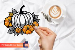 Pumpkin Sticker, Autumn Pumpkin Sticker, Fall Sticker Product Image 1