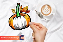 Pumpkin Sticker, Autumn Pumpkin Sticker, Fall Sticker Product Image 1