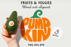 Fruit Typography BUNDLE, Fruit Word Art SVG | PNG | EPS Product Image 20