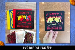 Halloween Pumpkin Confetti Shaker Card |Halloween Paper Cut Product Image 18