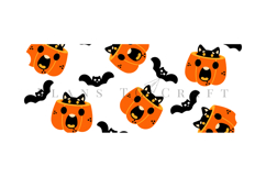 pumpkin cat halloween coffee mug sublimation wrap glass mug wrap svg presized for 11oz and 15oz glass mug are sublimation files