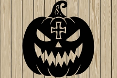 pumpkin celtic stencil silhouette SVG Product Image 1