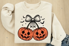 Pumpkin Cherries Png, Autumn Girly Png, Halloween Pumpkin Product Image 3