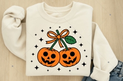 Pumpkin Cherries Png, Autumn Girly Png, Halloween Pumpkin Product Image 3
