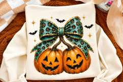 Pumpkin Cherries Png, Leopard Jack O Lantern Sublimation Product Image 2