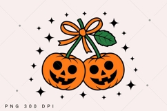 Pumpkin Cherries Png, Autumn Girly Png, Halloween Pumpkin Product Image 2