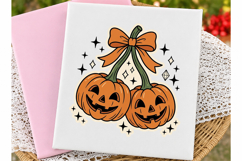 Pumpkin Cherries Sublimation Png Product Image 2