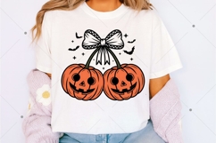 Pumpkin Cherries Png, Autumn Girly Png, Halloween Pumpkin Product Image 2