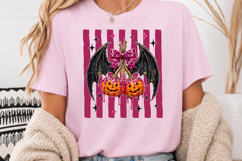 Pumpkin Cherry Bat Wings PNG,, Halloween Sublimation Design Product Image 4