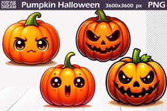 Pumpkin Halloween Clipart | Pumpkin Sublimation Product Image 1