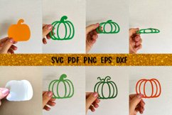 Pumpkin Confetti Shaker SVG | 3D Pumpkin Paper Cut Design Product Image 5
