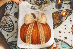 Pumpkin Fall Sublimation PNG, Halloween Coquette Pumpkin PNG Product Image 4
