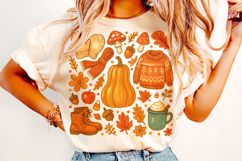 Fall PNG, Fall Vibes PNG, Autumn Png, Cozy Season, Pumpkin Product Image 2