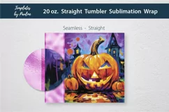 Pumpkin Add Your Name Tumbler Wrap for sublimation