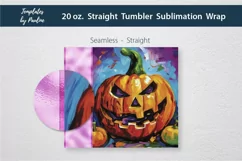 Pumpkin Add Your Name Tumbler Wrap for sublimation