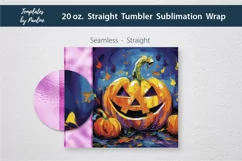 Pumpkin Add Your Name Tumbler Wrap for sublimation