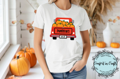 Pumpkin Delivery Truck SVG and sublimation Product Image 2